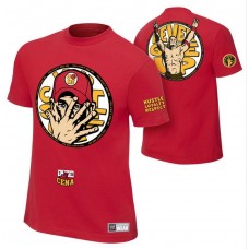 WWE футболка Джона Сина, красная, "U Can't C Me", John Cena